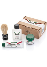 Proraso Herrenpflege Rasurpflege Travel Kit Pre Shave Cream Refresh 15 ml + Shave Cream Refresh 10 ml + After Shave Balm Sensitive 25 ml + Shaving Brush 1 Stk.