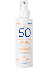 KORRES YOGHURT Sonnenschutz Sprüh-Emulsion für Gesicht & Körper SPF50 Sonnenspray 150.0 ml