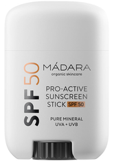 MÁDARA Organic Skincare SPF50 Pro-Active Sonnenschutz Stick 18 g Sonnenstift