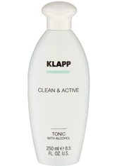 Klapp Clean & Active Tonic with Alcohol 250 ml Gesichtswasser