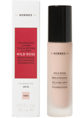 Korres Wild Rose Brightening Second Skin Foundation 30 ml WRF1 Flüssige Foundation