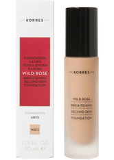 Korres Wild Rose Brightening Second Skin Foundation 30 ml WRF3 Flüssige Foundation