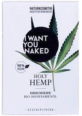 I Want You Naked Holy Hemp Duschseife Bio-Hanfsamenöl 100 g Badeseife