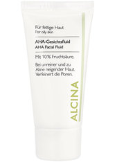 Alcina Kosmetik Fettige Haut bis Mischhaut Aha-Gesichtsfluid 10% 50 ml
