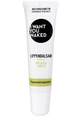I WANT YOU NAKED Lippenbalsam Lippen-Balsam - Melisse & Limette 10ml Lippenpflege 10.0 ml