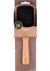 PARSA Beauty Profi FSC Holz Haarbürste Paddle Groß mit Kunststoffstiften