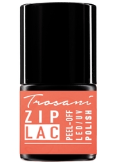 Trosani ZipLac Peel-Off UV/LED Nail Polish Flamingo Orange (6), 6 ml