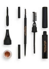 Makeup Revolution Ultra Brow Builder Kit (Various Shades) - Medium Brown