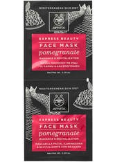 APIVITA Express Radiance Face Mask - Pomegranate 2 x 8 ml