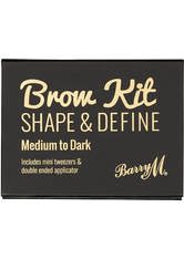 Barry M - Augenbrauen Set - Brow Kit - Shape & Define - Medium/Dark