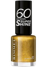 Rimmel 60 Seconds Glitter Nail Polish 8ml Oh My Gold