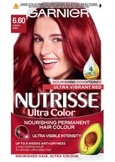 Garnier Nutrisse Permanentes Haarfärbemittel (Verschiedene Farbtöne) - 6.60 Ultra Fiery Red