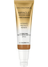 Max Factor Miracle Second Skin  Flüssige Foundation  30 ml Nr. 10 - Golden Tan