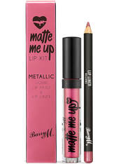 Barry M Cosmetics Matte Me Up Metallic Lip Kit (Various Shades) - Allure