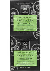 APIVITA Express Intense Moisturizing Face Mask - Cucumber 2 x 8 ml