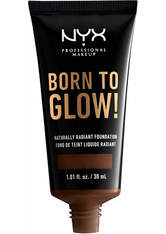 NYX Professional Makeup Born to Glow Naturally Radiant Foundation 30ml (Various Shades) - Warm Walnut