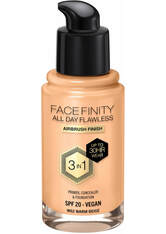 Max Factor Facefinity All Day Flawless 3 in 1 Vegan Foundation 30ml (Various Shades) - W62 - WARM BEIGE