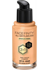 Max Factor Facefinity All Day Flawless 3 in 1 Vegan Foundation 30ml (Various Shades) - W76 - WARM GOLDEN