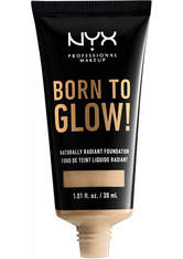 NYX Professional Makeup Born to Glow! Naturally Radiant Foundation Flüssige Foundation 30 ml Nr. 6.5 - Nude