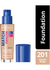 Rimmel London SPF 20 Match Perfection Foundation 30ml (Various Shades) - Classic Beige