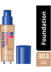 Rimmel London SPF 20 Match Perfection Foundation 30ml (Various Shades) - True Nude