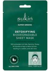 Sukin Super Greens Detoxifying Sheet Mask Sachet 25ml