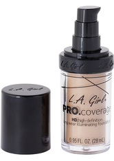 L.A. Girl - Foundation - Pro Coverage Liquid Foundation - GLM 645 - Nude Beige