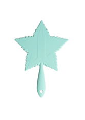 Mint Soft Touch Leaf Hand Mirror
