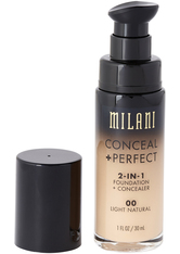 Milani - Foundation + Concealer - 2 in 1 - Conceal + Perfect - Light Natural - 00