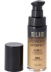 Milani - Foundation + Concealer - 2 in 1 - Conceal + Perfect - Warm Sand - 08A
