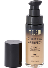 Milani - Foundation + Concealer - 2 in 1 - Conceal + Perfect - Light Tan - 08