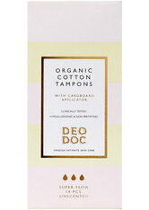 DeoDoc 100 % organic cotton with applicator - super Tampon 14 Stk