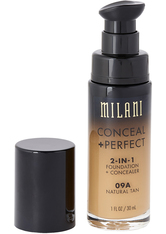 Milani - Foundation + Concealer - 2 in 1 - Conceal + Perfect - Natural Tan - 09A