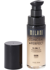 Milani - Foundation + Concealer - 2 in 1 - Conceal + Perfect - Light - 00B