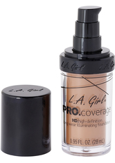 L.A. Girl - Foundation - Pro Coverage Liquid Foundation - GLM 652 - Warm Caramel