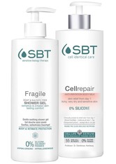 SBT cell identical care Körperpflege Cellrepair Geschenkset Anti-Irritation Body Milk 400 ml + Lasting Comfort Shower Gel 400 ml 1 Stk.