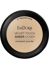 Isadora Velvet Touch Sheer Cover Compact Powder 41 Neutral Ivory 10 g Kompaktpuder
