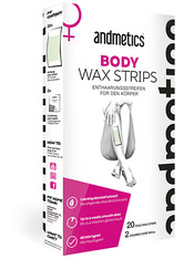 andmetics Wachsstreifen Body Wax Strips 20 Artikel im Set