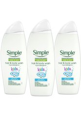 Simple Kids Hypoallergenic Hair & Body Wash 3 x 500ml