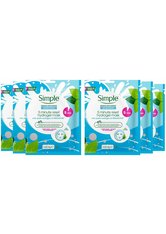 Simple Water Boost 5 Minute Reset Hydrogel Mask 6 x 33.5g