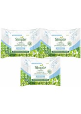 Simple Water Boost Hydrating Facial Cleansing Wipes 3 x 20 wipes