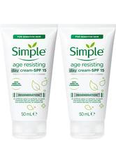 Simple Regeneration Age Resisting Day Cream 2 x 50ml