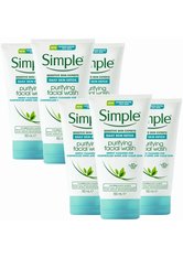 Simple Daily Skin Detox Purifying Face Wash 6 x 150ml