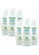 Simple Water Boost Micellar Shower Gel With Minerals & Plant Extracts 6 x 250ml