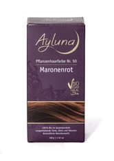 Ayluna Naturkosmetik Haarfarbe - Nr.50 Maronenrot Pflanzenhaarfarbe 100.0 g