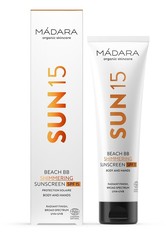 MÁDARA Organic Skincare Beach BB Shimmering Sunscreen SPF15 100 ml Sonnencreme