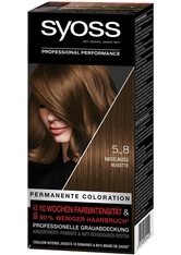 Syoss Permanente Coloration Professionelle Grauabdeckung Haselnuss Haarfarbe 115 ml
