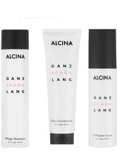Alcina Ganz Schön Lang Pflegeset 2 Shampoo 250 ml, Conditioner 150 ml & 2-Phasen Spray 125 ml Haarpflege 525.0 ml