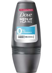 Dove MEN+CARE Deo Roll-On 0% Clean Fresh ohne Aluminiumsalze Deodorant 50.0 ml
