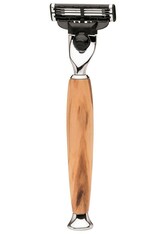 Erbe Shaving Shop Premium Design MILANO Gillette Mach3 Rasierer Olivenholz